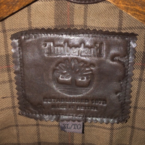 🔥Timberland🔥Leather🔥Jacket/Coat🔥 - Picture 4 of 16